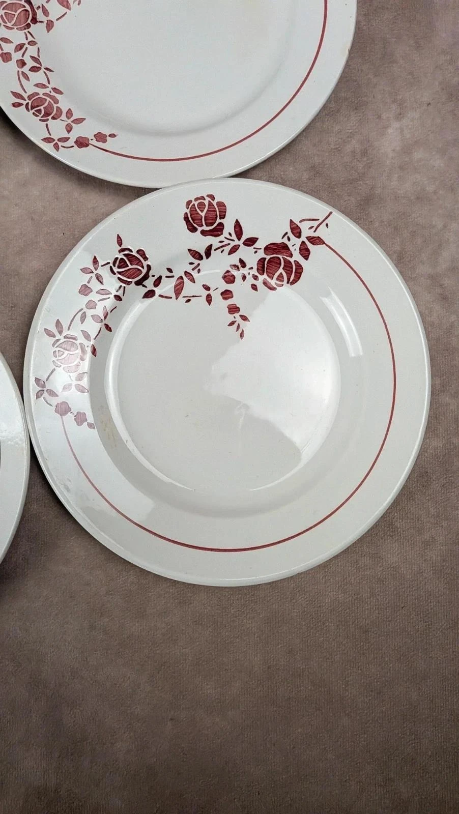 Conjunto de 6 pequenas pratos de meio porcelana Saint-amand modelo Marcel – photo 8